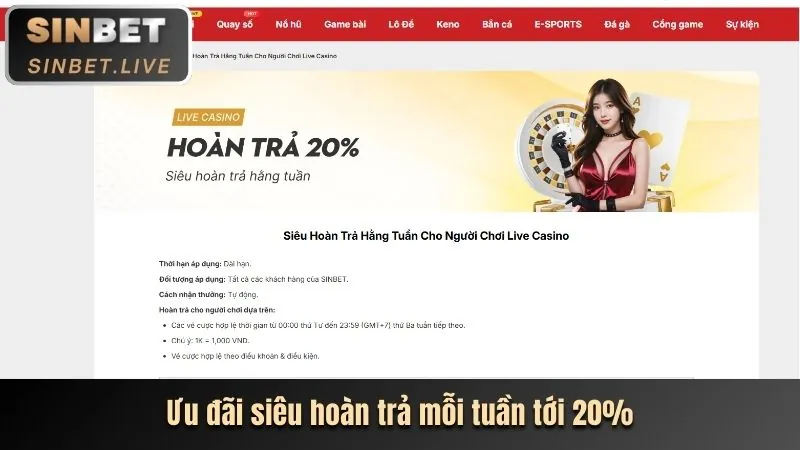 Khuyến mãi hoàn trả Kinh88